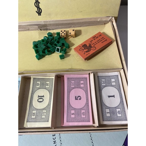Vintage 1946-1954 Parker Brothers Monopoly Board Game - Picture 9 of 12